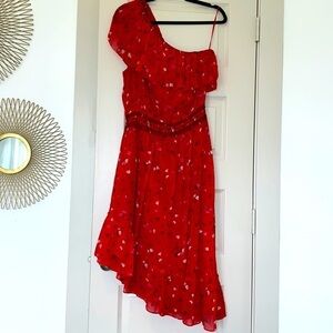 JOIE - One Shoulder Red Dress